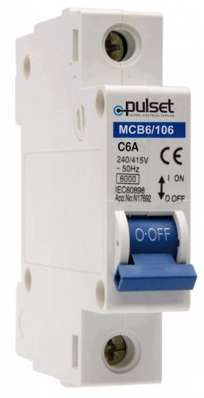 6KA 1 Pole Din Mount MCB