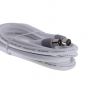 PAL Male To PAL Male Quad Shield Flylead, 1.8m, Straight White