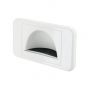 Wall Plate Recessed White Bullnose
