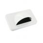 Wall Plate Slimline White Bullnose