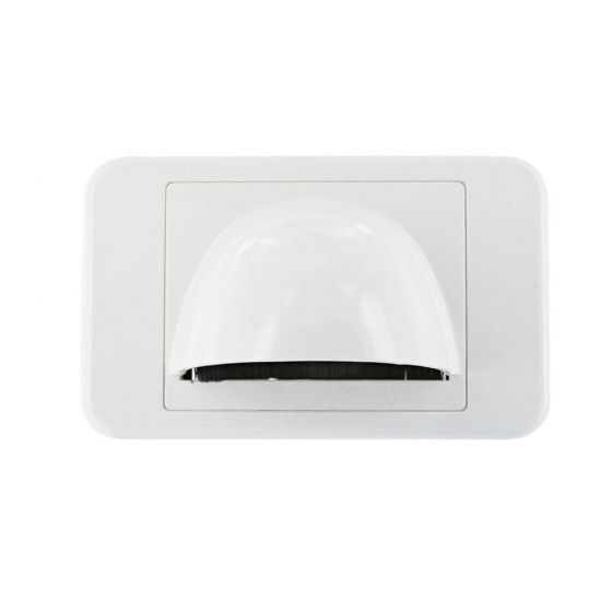 Wall Plate Slimline White Bullnose