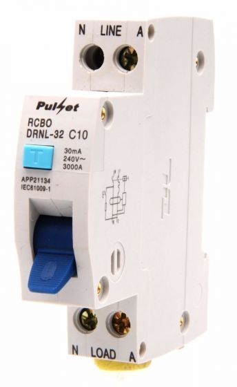 1 Pole RCD/MCB Electronic Combination