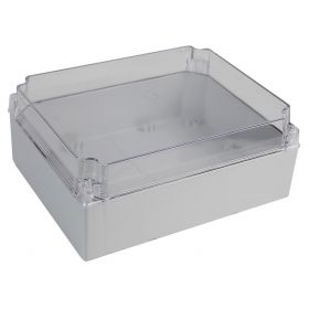 Weatherproof junction box clear/lid 