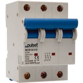 10KA 3 Pole Din Rail Mount MCB