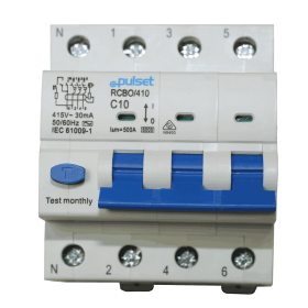 RCBO 3P+N 6KA 30ma AC Type